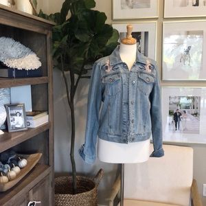 Abercrombie embroidered denim jacket